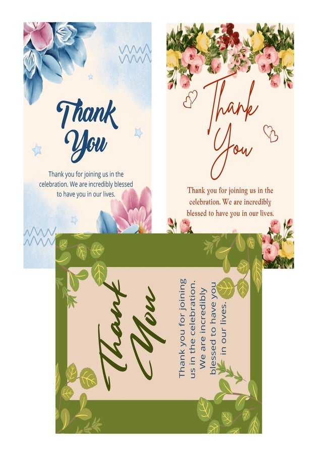 BenignCraft “Thank You Tags” Multicolor Pre-Designed (5 × 7.5 Cm) Gift Tags 25 Pieces of 4 unique designs with Thread, Celebration and Return Gift Thank You Tag. - Image 4